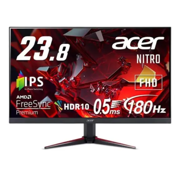 მონიტორი Acer UM.QV0EE.304 Nitro, 23.8", Monitor, FHD, IPS, HDMI, DP, Black  - Primestore.ge
