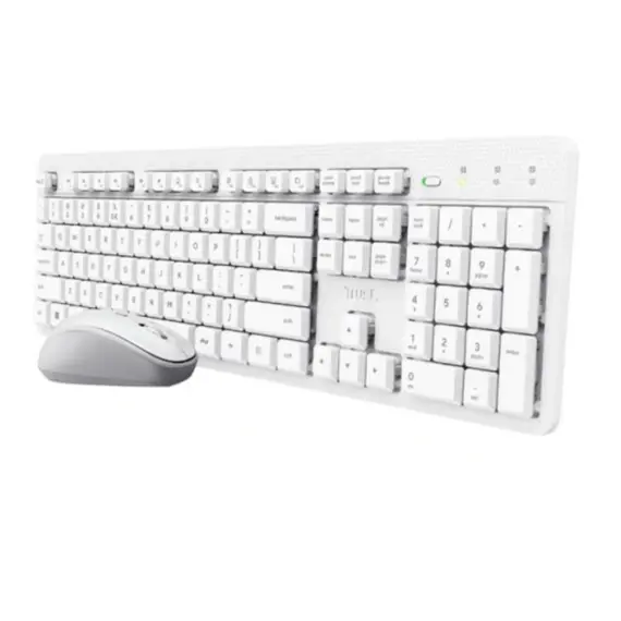 კლავიატურა და მაუსი Trust Ody II Silent Wireless Keyboard & Mouse set White - 25465 , 2 image - Primestore.ge