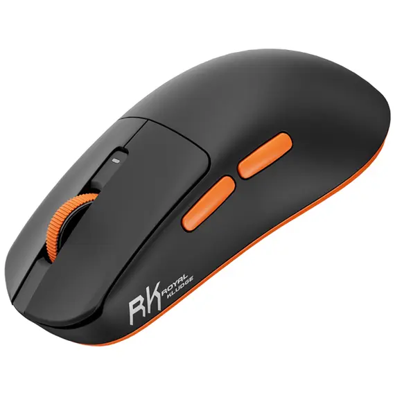მაუსი Royal Kludge RK M30 Gaming Mouse Wireless, 2.4GHz, Bluetooth, USB Black Orange , 4 image - Primestore.ge