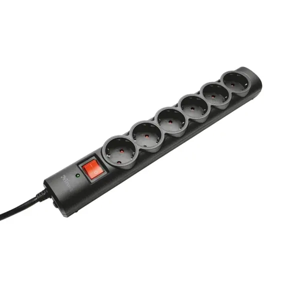 დენის გამანაწილებელი TRUST SURGE PROTECTOR 6 PORTS  - Primestore.ge