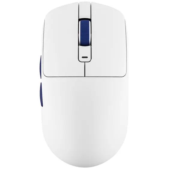 მაუსი Royal Kludge RK M30 Gaming Mouse Wireless, 2.4GHz, Bluetooth, USB White Blue  - Primestore.ge