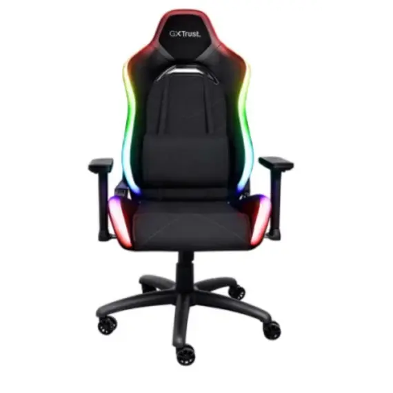 სათამაშო სავარძელი Trust GXT 719 RUYA RGB Gaming Chair Black - 25185  - Primestore.ge
