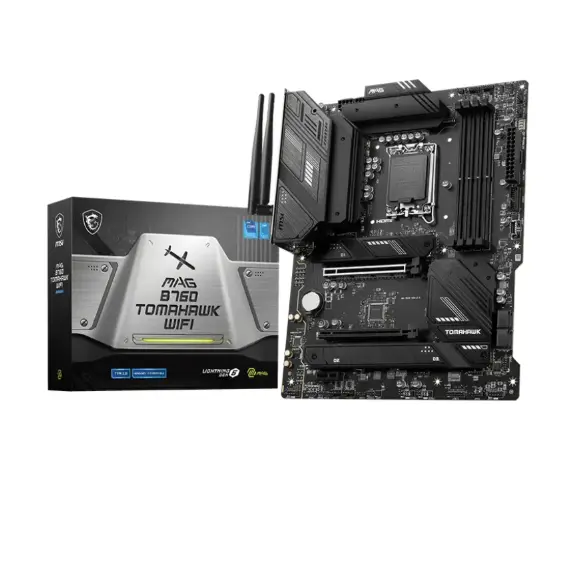 დედა დაფა MSI Motherboard MAG B760 TOMAHAWK WIFI s1700 B760 4xDDR5 M.2 HDMI DP WiFi BT ATX  - Primestore.ge