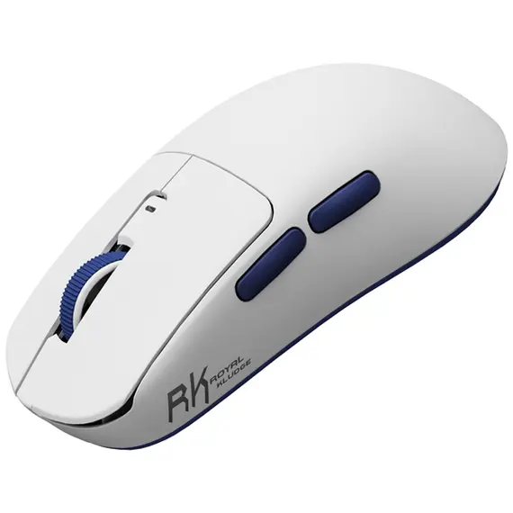 მაუსი Royal Kludge RK M30 Gaming Mouse Wireless, 2.4GHz, Bluetooth, USB White Blue , 2 image - Primestore.ge