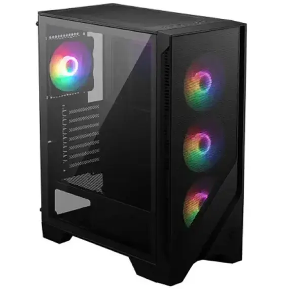 კომპიუტერის ქეისი MSI 306-7G23A21-809 MAG Forge, Computer Case, MidT, ATX, micro-ATX, mini ITX, USB 2.0, USB 3.0, Black , 2 image - Primestore.ge