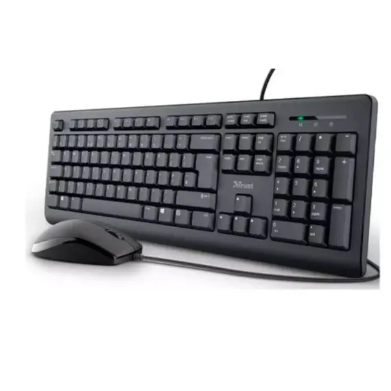 კლავიატურა და მაუსი Trust Primo Wired Keyboard And Mouse Set Black - 23970 , 3 image - Primestore.ge