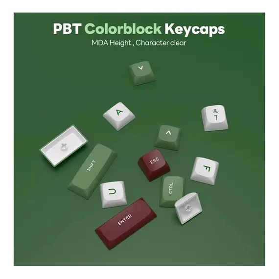 კლავიატურა Royal Kludge RK R65 RGB Mechanical Keyboard, Chartreuse switch, Hot Swappable, Type-C wired, Green sand , 3 image - Primestore.ge