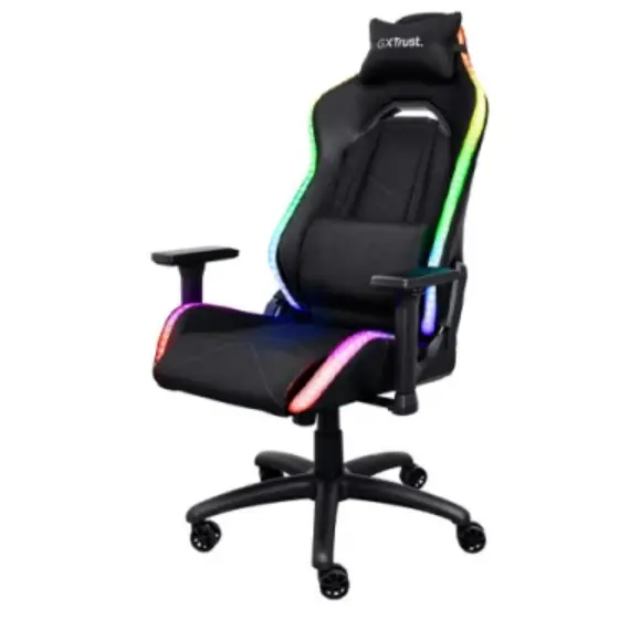 სათამაშო სავარძელი Trust GXT 719 RUYA RGB Gaming Chair Black - 25185 , 2 image - Primestore.ge