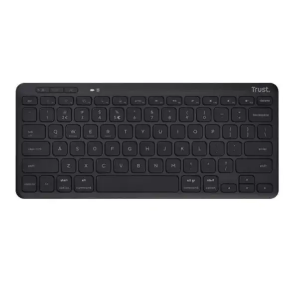 კლავიატურა Trust Lyra Compact Wireless Keyboard Black - 24707  - Primestore.ge