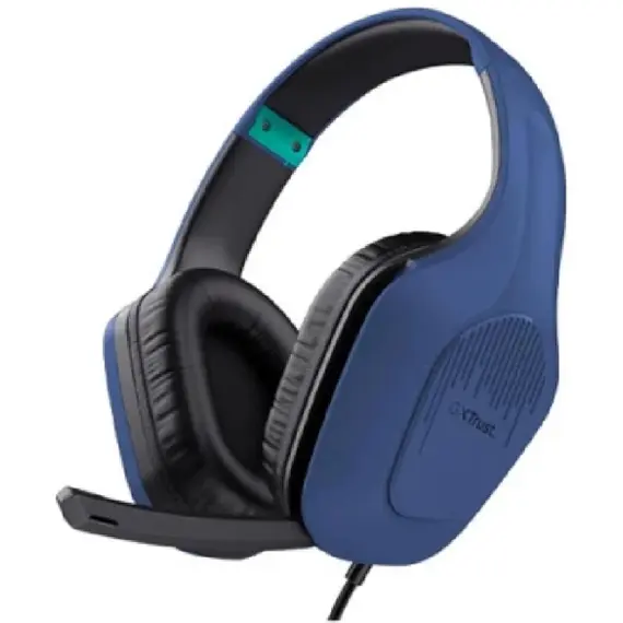 ყურსასმენი Trust GXT415B Zirox, Headset, Wired, 3.5mm, Blue  - Primestore.ge