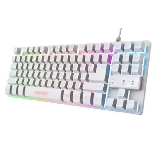 კლავიატურა Trust GXT 833W Thado TKL Illuminated Keyboard White - 24737 , 2 image - Primestore.ge