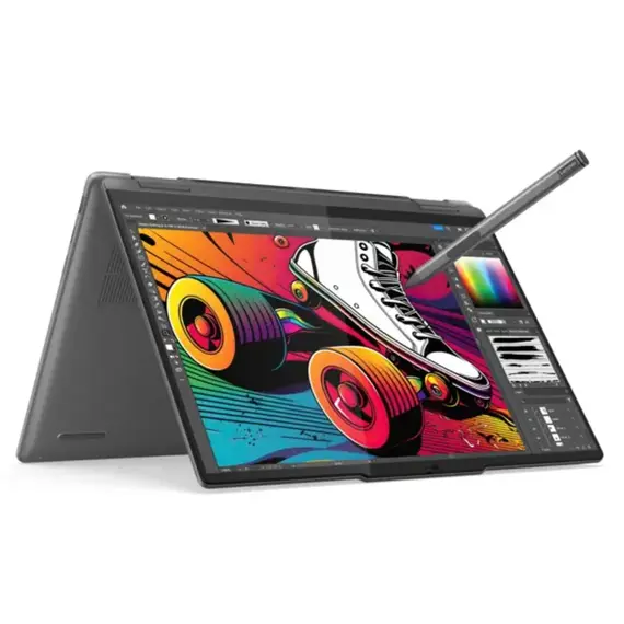 ნოუთბუქი Lenovo Yoga  7 14''  2.8K OLED Touch Ultra 7 155H 32GB 1TB SSD Integrated Intel Arc Graphics Storm Grey WIN 11 home  - Primestore.ge