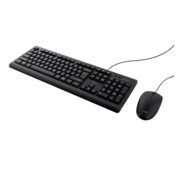 კლავიატურა და მაუსი Trust Primo Wired Keyboard And Mouse Set Black - 23970 , 2 image - Primestore.ge