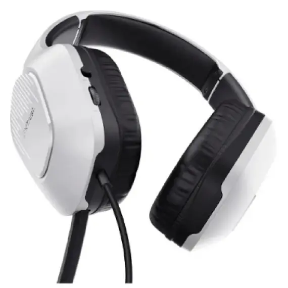 ყურსასმენი Trust GXT415W Zirox, Headset, Wired, 3.5mm, White , 2 image - Primestore.ge