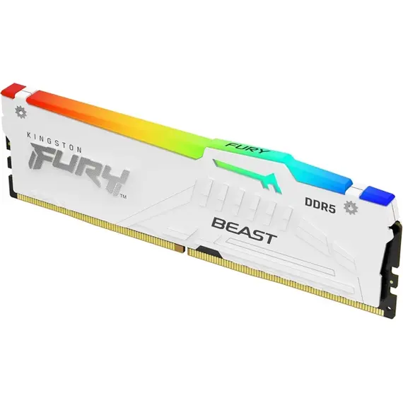 ოპერატიული მეხსიერება Kingston FURY (RGB) white 16GB 5600MHz DDR5 DIMM CL36 1Rx8 2G x 64-Bit , 2 image - Primestore.ge