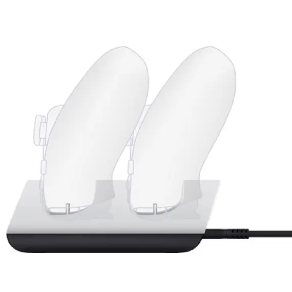 ჯოისტიკის დამტენი Trust GXT254, USB-C, USB, Duo Charging Dock for PS5, White , 3 image - Primestore.ge
