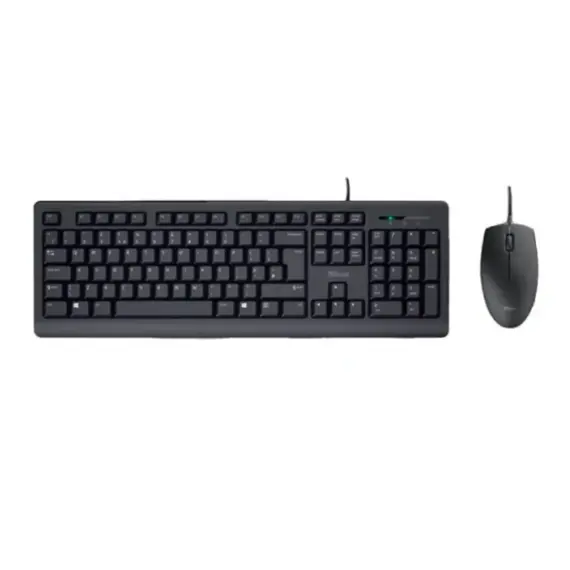 კლავიატურა და მაუსი Trust Primo Wired Keyboard And Mouse Set Black - 23970  - Primestore.ge