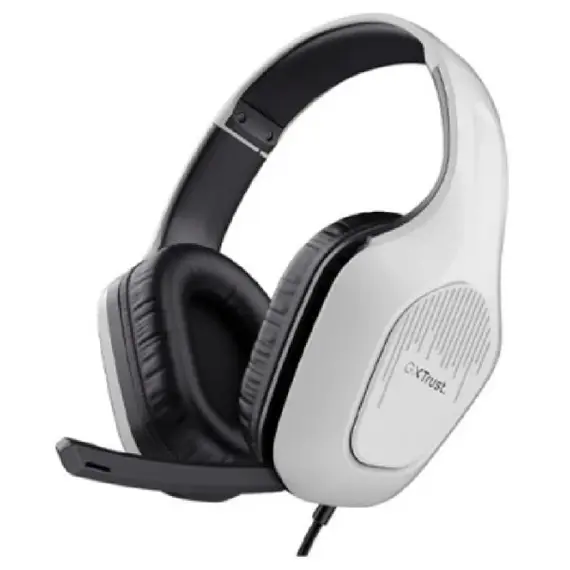 ყურსასმენი Trust GXT415W Zirox, Headset, Wired, 3.5mm, White  - Primestore.ge