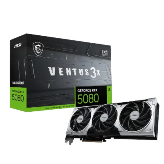 ვიდეო ბარათი MSI GeForce RTX 5080 16G VENTUS 3X OC PLUS  - Primestore.ge