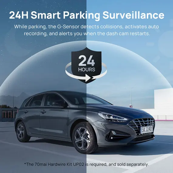 მანქანის ვიდეო რეგისტრატორი 70mai Dash Cam A200, 130°, Car Video Recorder, Black , 3 image - Primestore.ge