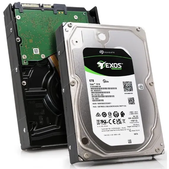მყარი დისკი Seagate ST6000NM019B Exos 7E10, 6TB, 3.5", 7.2K Internal Hard Drive , 3 image - Primestore.ge