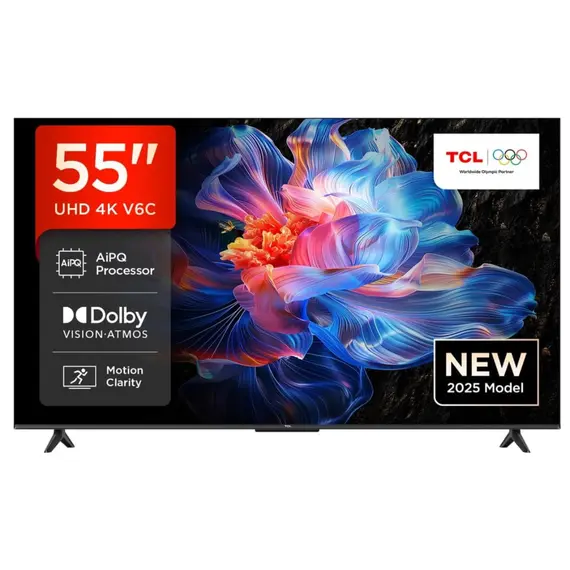 ტელევიზორი TCL 55V6C 4K Google TV  - Primestore.ge