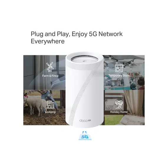 Wi-Fi როუტერი TP-link BE65-5G(1-pack) 5G BE9300 Whole Home Mesh Wi-Fi 7 Gateway , 6 image - Primestore.ge