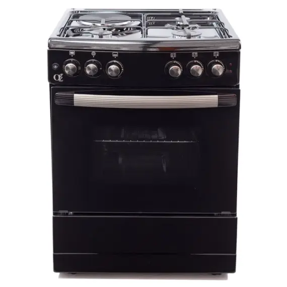 გაზქურა Oz OM 6031 BL FFD Oven-Combined Black  - Primestore.ge