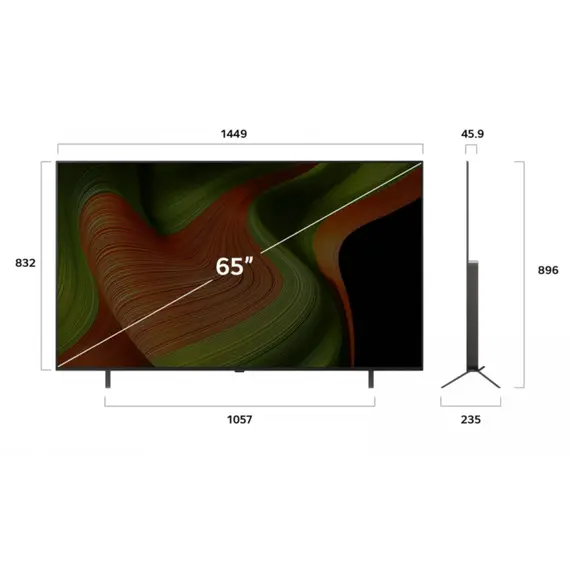 ტელევიზორი LG OLED65B5RLA.AMCN , 3 image - Primestore.ge
