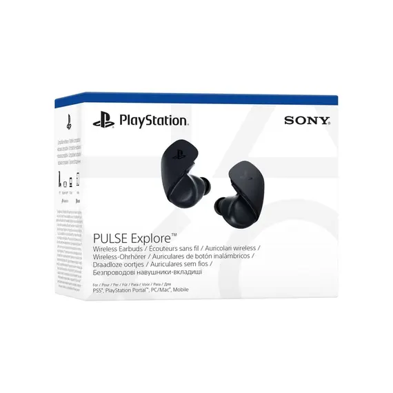 ყურსასმენი PlayStation PULSE Explore Wireless earbuds - Black , 4 image - Primestore.ge