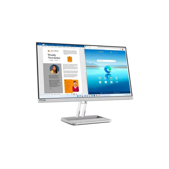 მონიტორი Lenovo 67ACKAC4EU L27e-40, 27", Monitor, FHD, VA, HDMI, VGA, Cloud Grey , 3 image - Primestore.ge