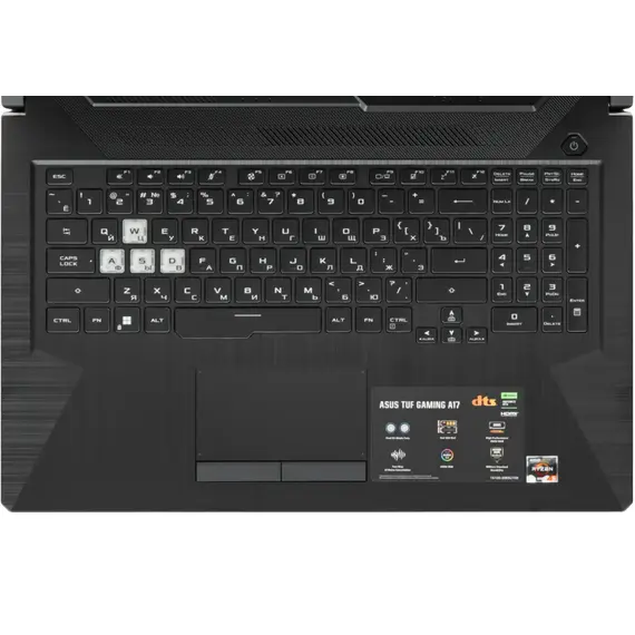 ნოუთბუქი Asustek TUF 17.3" Ryzen 5 7535HS 16GB 512GB SSD  RTX 2050 4GB Graphite Black , 2 image - Primestore.ge