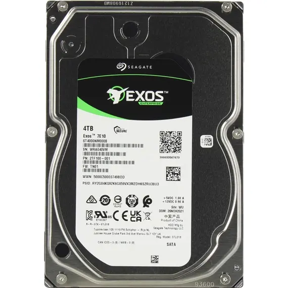 მყარი დისკი Seagate ST4000NM000B Exos 7E10, 4TB, 3.5", 7.2K Internal Hard Drive , 4 image - Primestore.ge