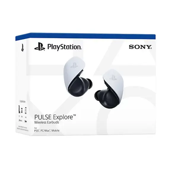 ყურსასმენი PlayStation PULSE Explore Wireless earbuds - White/Black , 7 image - Primestore.ge