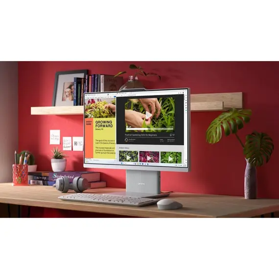 All In One კომპიუტერი Lenovo AIO F0HN00G3RU IdeaCentre 24IRH9, 23.8", i3-1315U, 8GB, 512GB SSD, Integrated, Cloud Grey , 4 image - Primestore.ge
