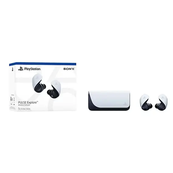 ყურსასმენი PlayStation PULSE Explore Wireless earbuds - White/Black , 6 image - Primestore.ge