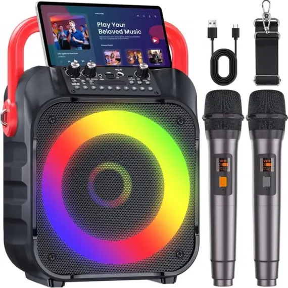 აუდიო სისტემა OUDIOBOP BK-8338 Karaoke With Mic  - Primestore.ge
