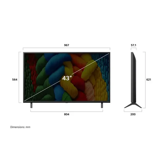 ტელევიზორი LG 43NANO80A6B.AMCN , 4 image - Primestore.ge