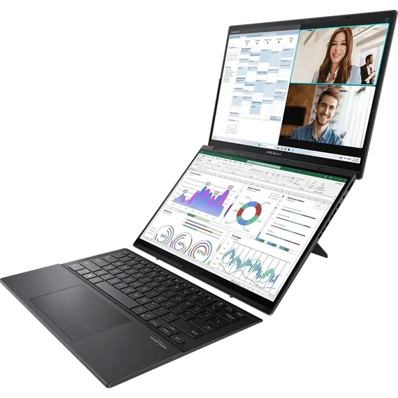 ნოუთბუქი Asustek Zenbook DUO (2025) EVO 14''  OLED U7 Ultra 7 255H 16GB 1TB SSD  Intel  graphics WIN 11 HOME GREY , 4 image - Primestore.ge