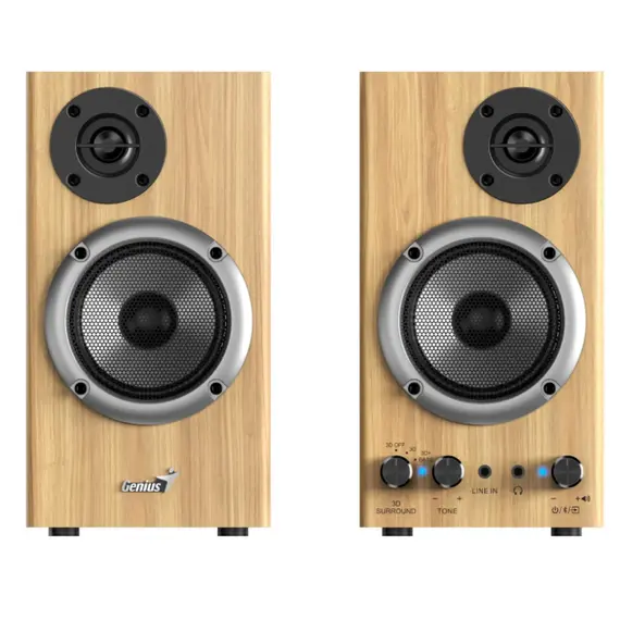 დინამიკი Genius Two-way Speaker  | 3D Surround | Bass + SP-HF520BT Wood , 4 image - Primestore.ge
