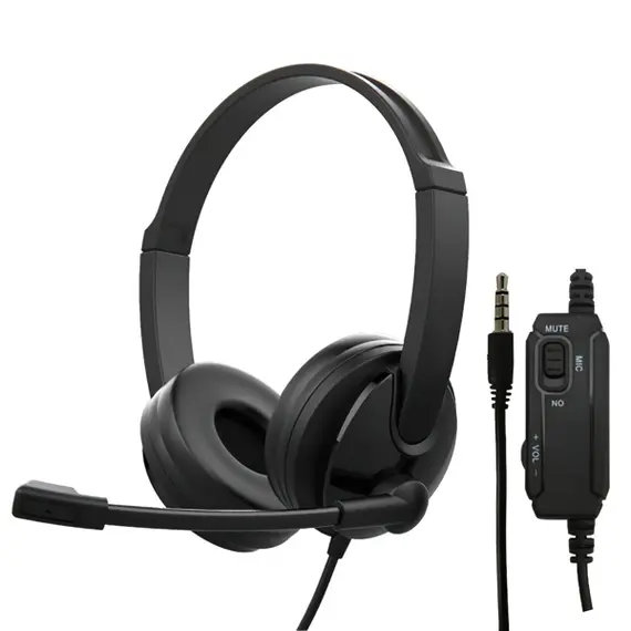 ყურსასმენი 2E CH12 mini-jack 1.2m black/2E-CH12SJ  - Primestore.ge