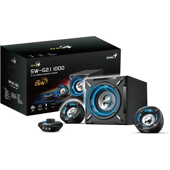დინამიკი Genius 2.1 CH Gaming Speaker System SW-G2.1 1000 , 4 image - Primestore.ge