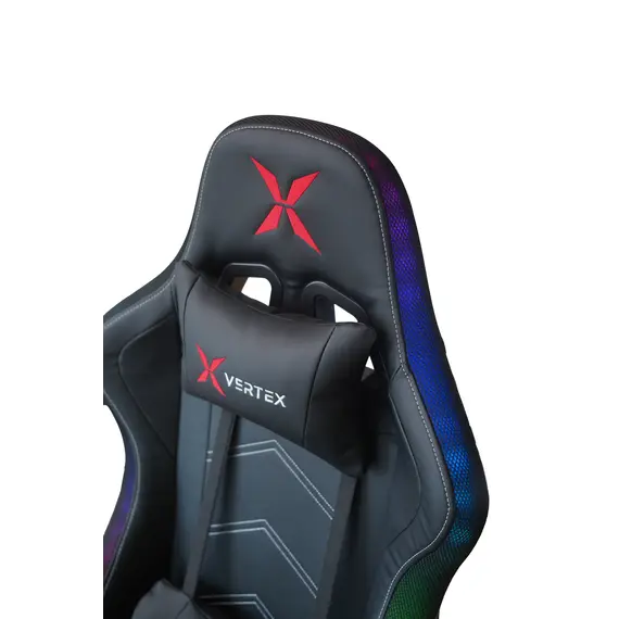 სათამაშო სავარძელი Vertex Illidan Gaming Chair RGB Black PU , 10 image - Primestore.ge