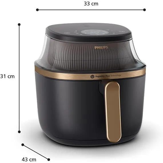 აეროგრილი PHILIPS NA332/09 , 8 image - Primestore.ge