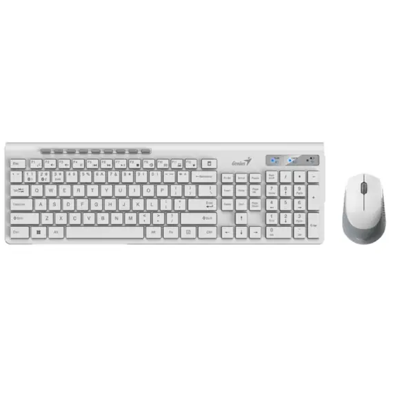 კლავიატურა Genius SlimStar 8230 Wireless Bluetooth Combo White  - Primestore.ge