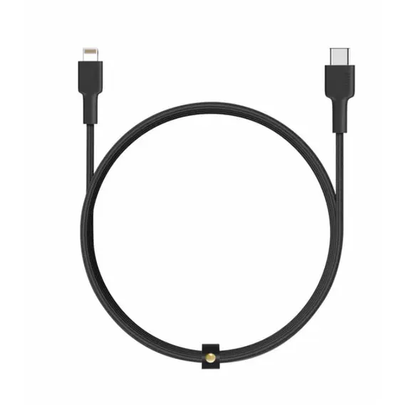USB კაბელი Aukey Nylon Braided USB-C to Lightning Cable 1M Black , 2 image - Primestore.ge