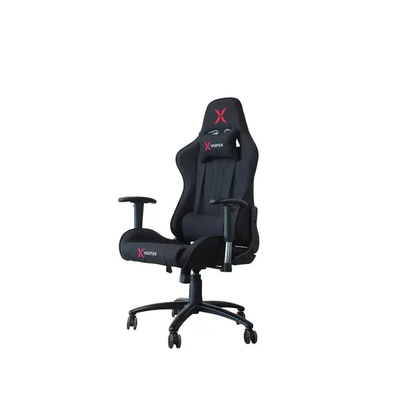 სათამაშო სავარძელი Vertex Turu Gaming Chair Black Fabric , 3 image - Primestore.ge