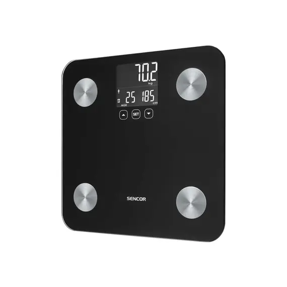 სასწორი Sencor SBS 6026BK Body Fat Monitor Scale , 4 image - Primestore.ge