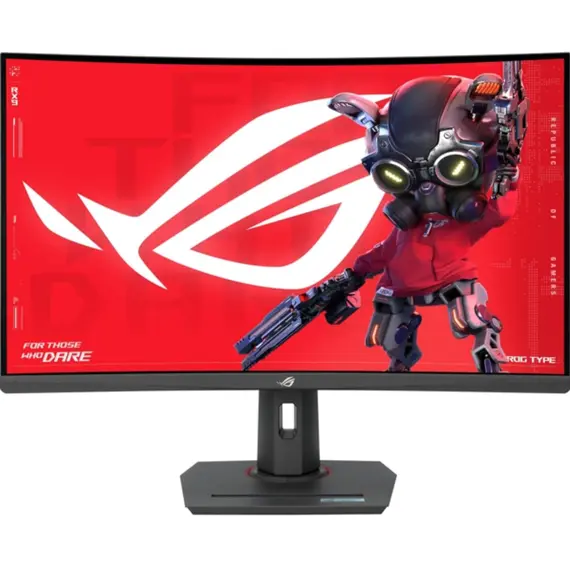 მონიტორი Asus ROG Strix XG32WCMS 31.5&quot; QHD Curved VA 280Hz 1ms HDMI DP USB-C - 90LM09X0-B01970  - Primestore.ge