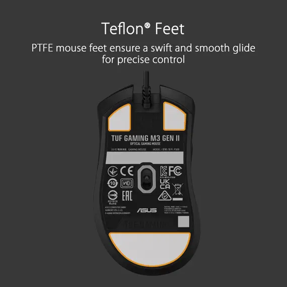 მაუსი Asus TUF Gaming M3 Gen II Gaming Mouse Black - 90MP0320-BMUA00 , 4 image - Primestore.ge